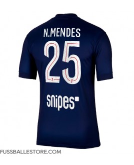 Günstige Paris Saint-Germain Nuno Mendes #25 Heimtrikot 2025-26 Kurzarm